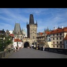 Der Kleinseitner Brückenturm am westlichen Ende der Karlsbrücke